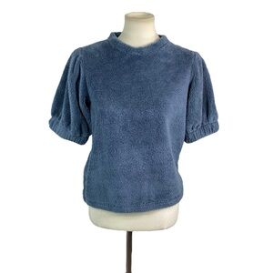 NWT Culture Code short sleeve fleece blouse size S